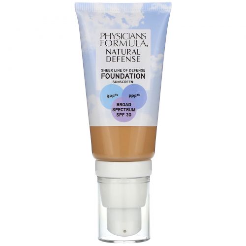 Physicians Formula, Natural Defense Foundation, SPF 30, Medium to Tan,  1 fl oz (30 ml)