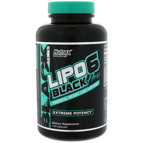 Nutrex Research Labs, Lipo6, Black, Hers, Extreme Potency, 120 Capsules