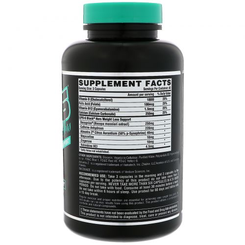 Nutrex Research Labs, Lipo6, Black, Hers, Extreme Potency, 120 Capsules