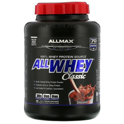 ALLMAX Nutrition, AllWhey Classic, 100% Whey Protein, Chocolate, 5 lbs (2.27 kg)