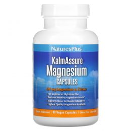 Nature's Plus, Kalmassure, Цитрат Магния, 400 мг, 90 Растительных капсул
