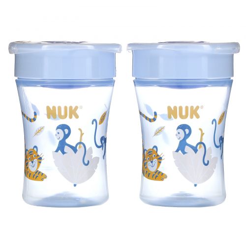 NUK, Evolution 360 Cup, 8 + Months, 2 Cups, 8 oz (240 ml)