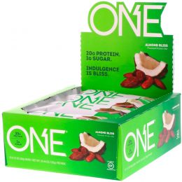 Oh Yeah!, One Bar, Almond Bliss, 12 Bars, 2.12 oz (60 g) Each