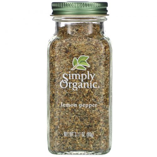 Simply Organic, Черный перец с лимоном, 3.17 унций (90 г)