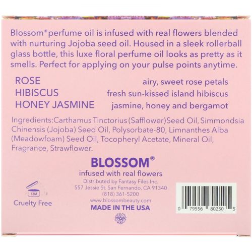 Blossom, Roll-On Perfume Oil Set, 3 Pieces, 0.1 fl oz (3 ml) Each