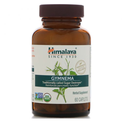 Himalaya Herbal Healthcare, Джимнема, 60 каплетов