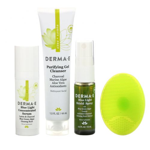 Derma E, Purify & Go, Clean Beauty Travel Kit, 5 Piece Kit