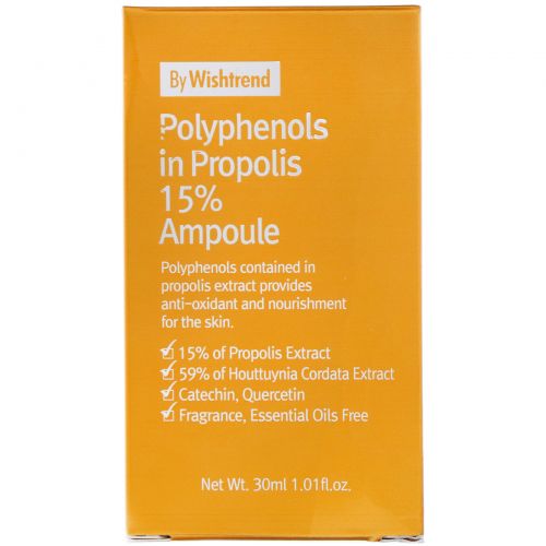 Wishtrend, Polyphenols in Propolis 15% Ampoule, 1.01 fl oz (30 ml)