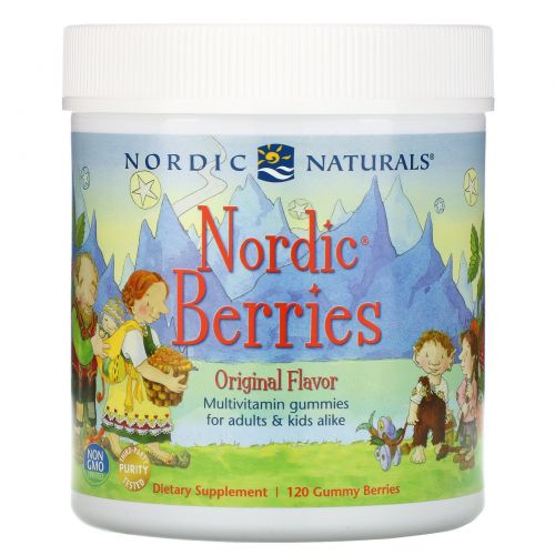 Nordic Naturals, Nordic Berries, поливитаминные жевательные конфеты, 120 жевательных конфет