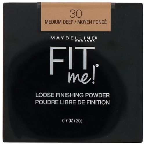 Maybelline, Fit Me, рассыпчатая пудра, оттенок 30 «Темно-бежевый», 20 г