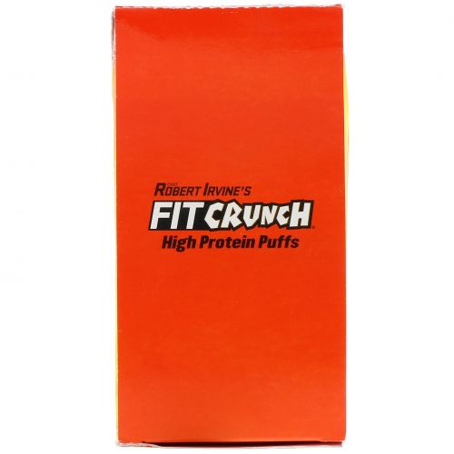 FITCRUNCH, High Protein Puffs, Cheddar Cheese, 8 Bags, 1.05 oz (30 g) Each