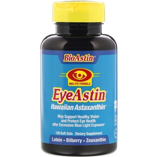 Nutrex Hawaii, BioAstin, Eye Astin, Hawaiian Astaxanthin, 6 mg, 120 Soft Gels