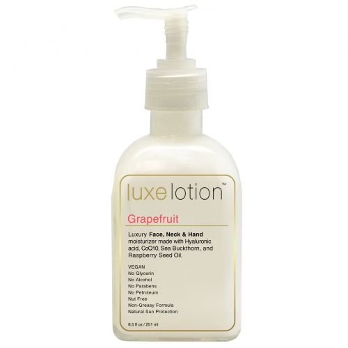 LuxeBeauty, Luxe Lotion, Luxury Face, Body, & Hand Moisturizer, Grapefruit, 8.5 fl oz (251 ml)