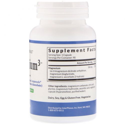 InterPlexus Inc., Magnesium3, 90 Capsules