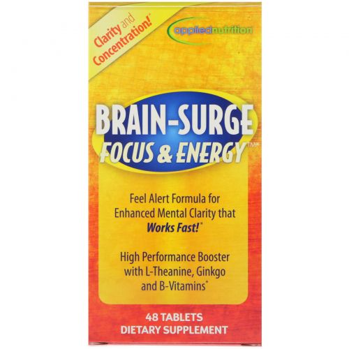 appliednutrition, Brain - Surge Focus & Energy, 48 Tablets