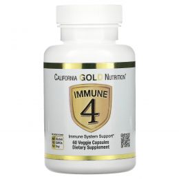 California Gold Nutrition, Immune4, Immune System Support, 60 Veggie Capsules