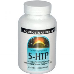 Source Naturals, 5-HTP, 100 мг, 120 капсул