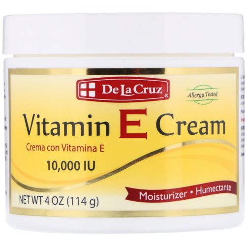 De La Cruz, Крем с витамином Е, 10,000 МЕ, 4 унции (114 г)