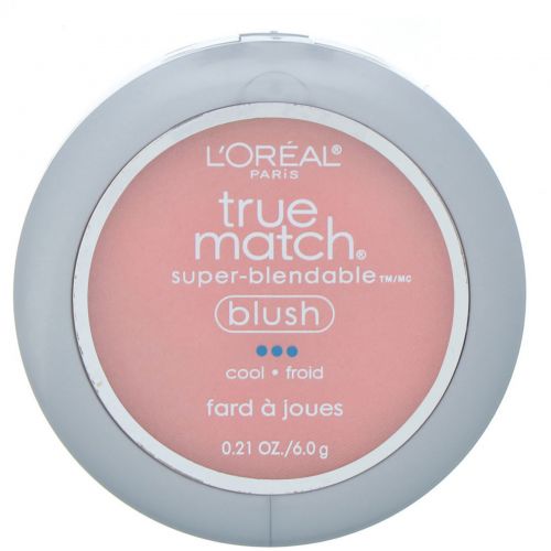 L'Oreal, Румяна True Match Super-Blendable Blush, оттенок C5-6 «Розовые мечты», 6 г