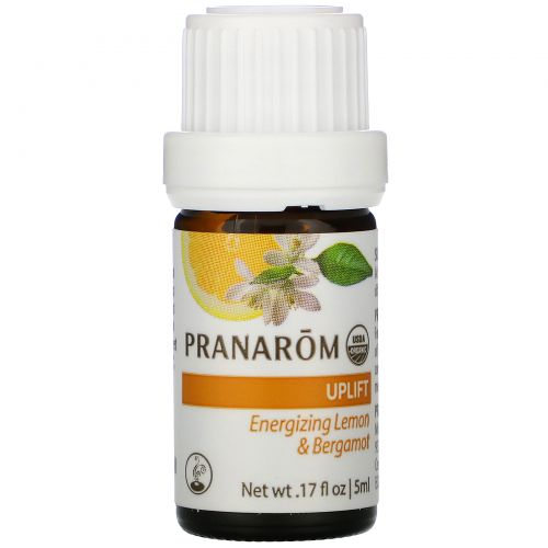 Pranarom, Essential Oil, Diffusion Blend, Uplift, .17 fl oz (5 ml)