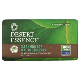Desert Essence, Очищающее мыло с чайным деревом, 5 унций (142 г)