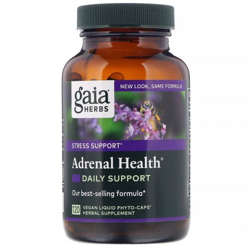 Gaia Herbs, Здоровье надпочечников, 120 жидких растительных фитокапсул
