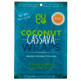 NUCO, Coconut Cassava Wraps, Milder Coconut, 5 Count, 1.94 oz (55 g)