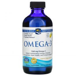 Nordic Naturals, Омега-3 с лимонным вкусом, 8 жидких унций (237 мл)