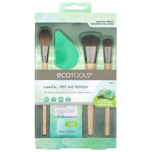 EcoTools, Prep and Refresh Beauty Kit, набор из 6 компонентов