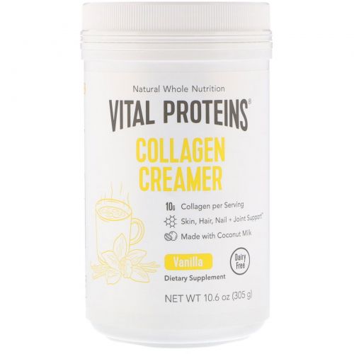 Vital Proteins, Vital Proteins, Collagen Creamer, Vanilla, 10.6 oz (305 g)