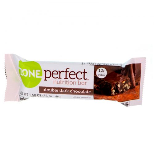 ZonePerfect, Темные, полностью натуральные питательные батончики, двойной темный шоколад, 12 батончиков, по 1,58 унции (45 г) каждый