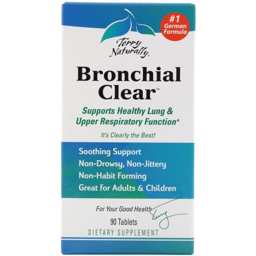 EuroPharma, Terry Naturally, Terry Naturally, Bronchial Clear, 90 таблеток