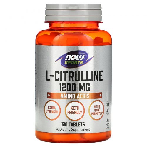 Now Foods, L-Citrulline, 1200mg, 120 Tablets