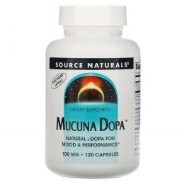 Source Naturals, Mucuna Dopa, 100 мг, 120 капсул