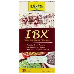 Natural Balance, IBX Soothing Bowel Formula, 120 вегетарианских капсул