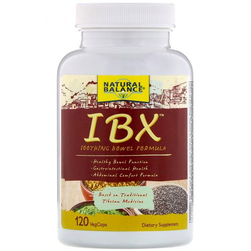 Natural Balance, IBX Soothing Bowel Formula, 120 вегетарианских капсул