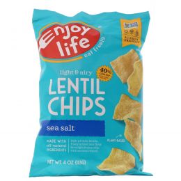 Enjoy Life Foods, Plentils, Sea Salt Lentil Chips, Original, 4 oz (113 g)