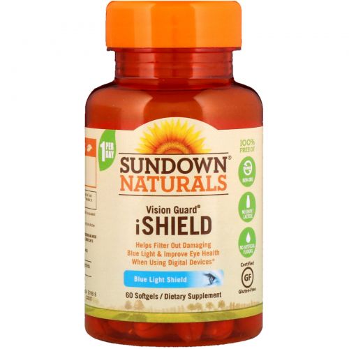 Sundown Naturals, Vision Guard iShield, 60 мягких таблеток