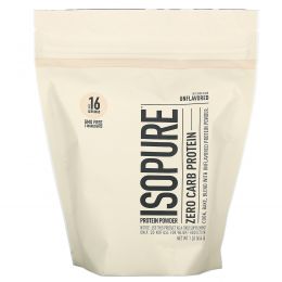 Nature's Best, IsoPure, IsoPure, изолят сывороточного протеина, протеиновый порошок, без ароматизаторов, 1 фунт (454 г)