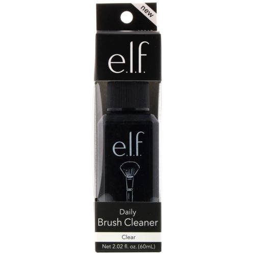 E.L.F. Cosmetics, Средство для ежедневной чистки кистей, прозрачное, 2,02 жидкой унции (60 мл)