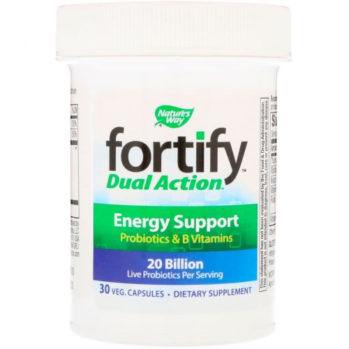 Nature's Way, Fortify, Dual Action Energy Support, 20 Billion, 30 Veg Capsules