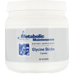 Metabolic Maintenance, Glycine Sticks, 30 Sticks, (3 g) Each