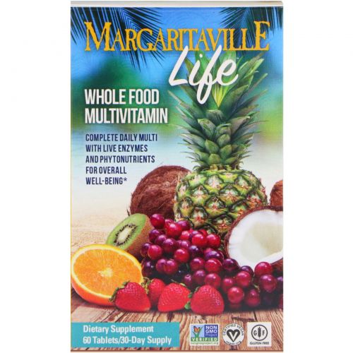 Nature's Plus, Margaritaville Life, Whole Foods Multivitamin, 60 Tablets