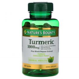 Nature's Bounty, Turmeric, 1000 mg, 60 Capsules