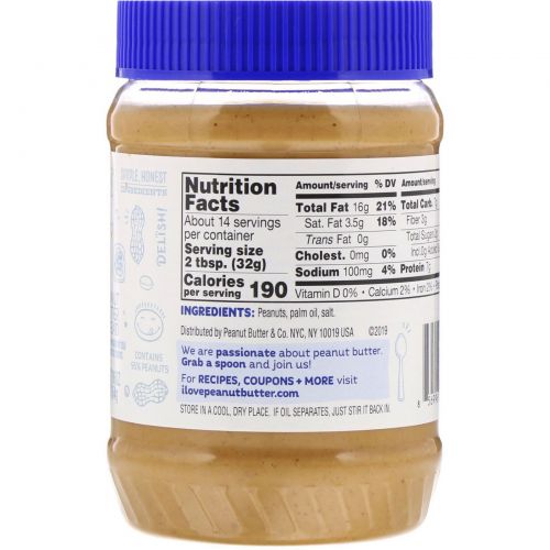 Peanut Butter & Co., No Added Sugar, Simply Cruchy, 16 oz (454 g)