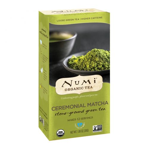 Numi Tea, Органический размолотый жёрновами зеленый чай, Ceremonial Matcha, 1,06 унц. (30 г)