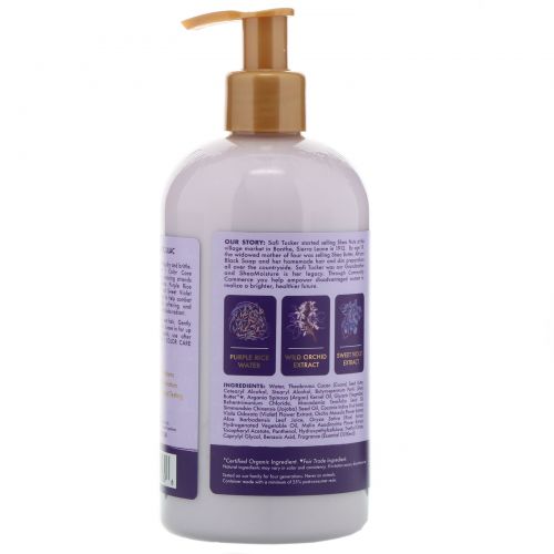 SheaMoisture, Purple Rice Water, Strength + Color Care Conditioner, 12.5 fl oz (370 ml)