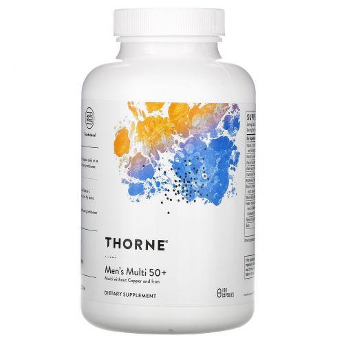 Thorne Research, мультивитамины для мужчин старше 50 лет, 180 капсул