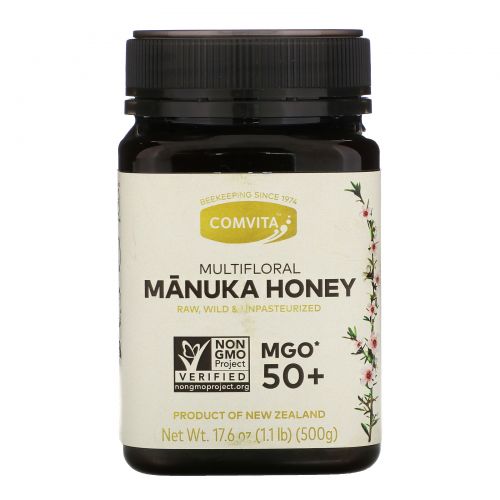 Comvita, Multifloral Manuka Honey, MGO 50+, 17.6 oz (500 g)