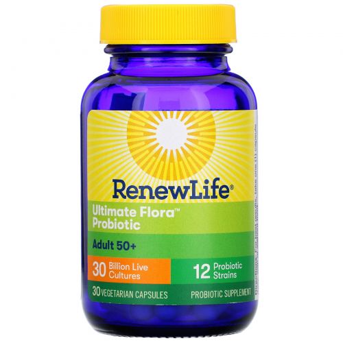 Renew Life, Ultimate Flora, Высшая формула, 30 миллиардов, 30 вегетарианских капсул